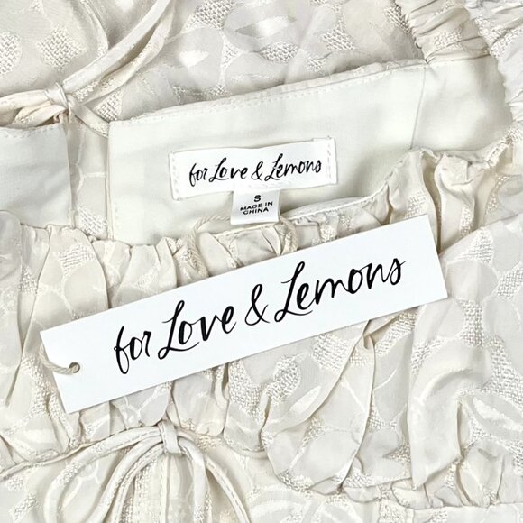 For Love & Lemons Janet Corset Top Ivory White - NEW - Picture 4 of 8